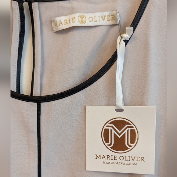 NWT Marie Oliver Maragaret Shift Dress in Cement Color Size S - Picture 2 of 5